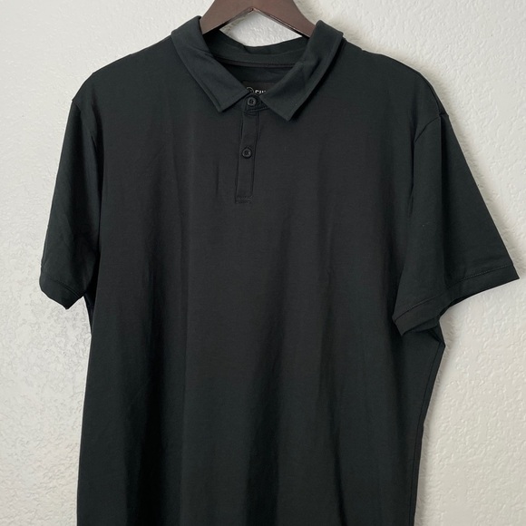 NWOT CUTS Curve Hem Polo Dark Green XX-Large - Picture 2 of 6